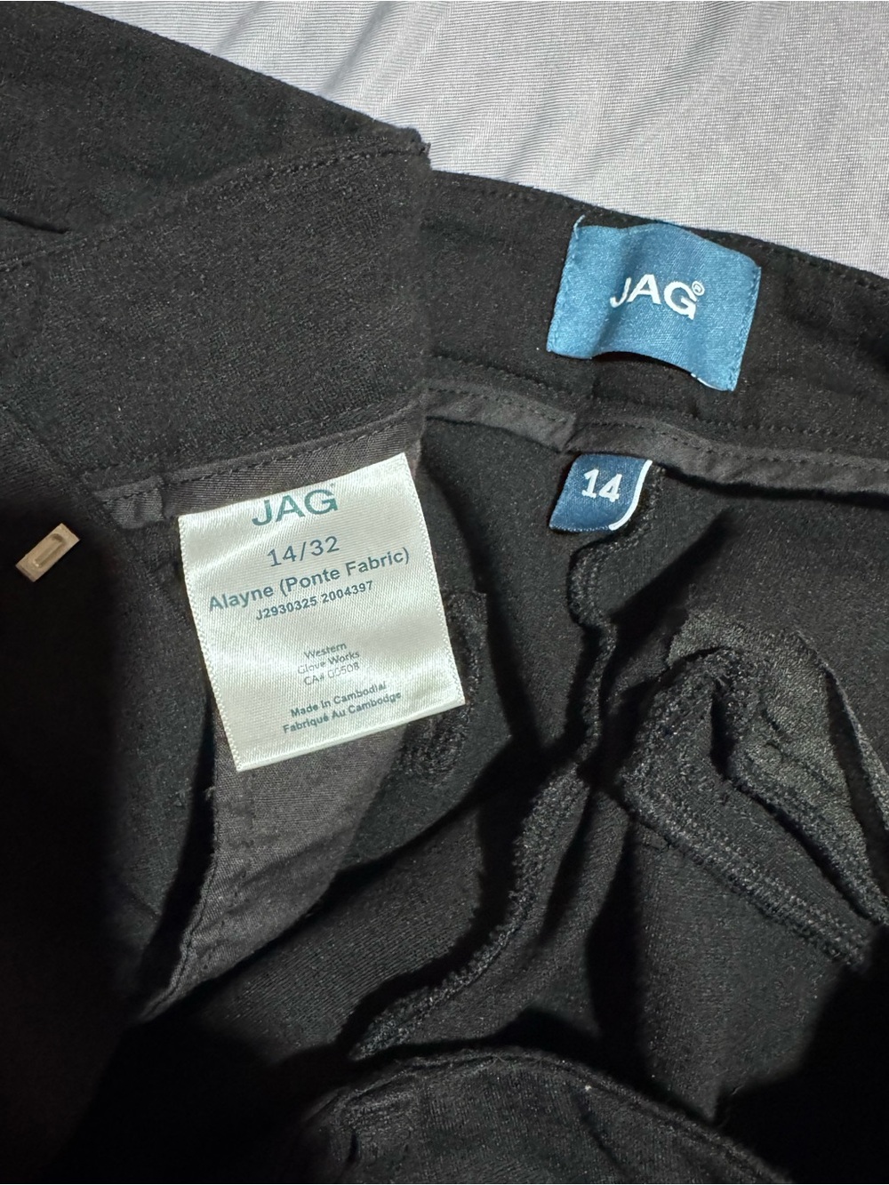 Jag Dress “Alayne  Black Ponte Stretch Pants